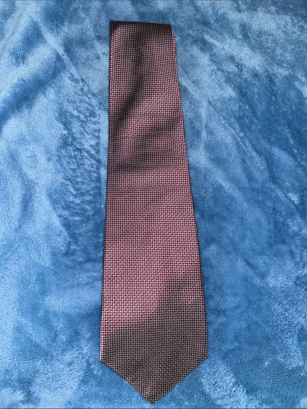 Ralph Lauren Classic Men's Textured Burgundy Tie